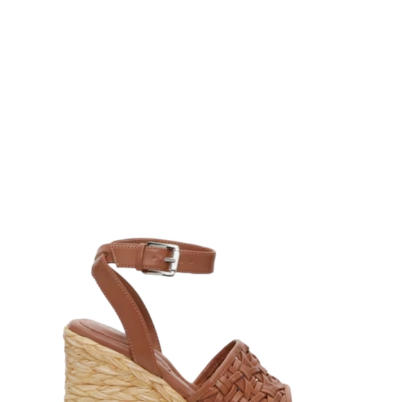 Marc Fisher Gladi Wedge Sandal NIB Sz 10M Color cognac - Picture 6 of 7